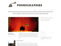 phonographies.org Webseite Vorschau