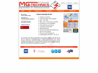 mg-technics.de Webseite Vorschau