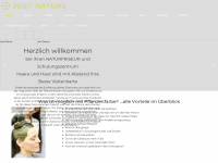 just-nature.eu Webseite Vorschau