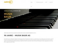 musikbaur.ch Webseite Vorschau