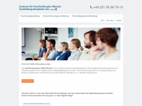 psychotherapieausbildung-muenster.de Webseite Vorschau
