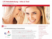 lte-netzabdeckung.com Webseite Vorschau