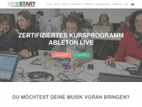 upstartmusic.de Webseite Vorschau