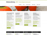 webmuhely.hu Webseite Vorschau