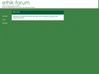 ethik-forum.net Webseite Vorschau