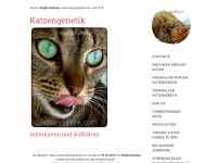 katzengenetik.com Webseite Vorschau