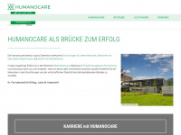 humanocare.at Webseite Vorschau