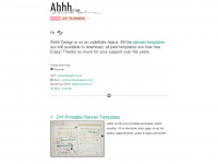 ahhh-design.com Webseite Vorschau