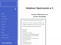 vellahner-sv.de Webseite Vorschau