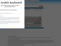 arabic-keyboard.org Webseite Vorschau