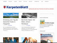 karpatenblatt.sk Webseite Vorschau