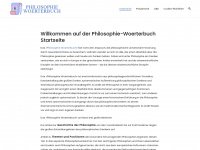 philosophie-woerterbuch.de Webseite Vorschau
