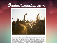 backafestivalen.se Webseite Vorschau