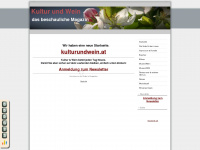 kulturundwein.com Webseite Vorschau