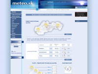 meteo.sk Webseite Vorschau