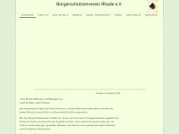 buergerschuetzenverein-rhade.de Webseite Vorschau