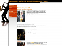 saxophonist-live.de Webseite Vorschau