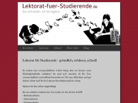 lektorat-fuer-studierende.de Webseite Vorschau