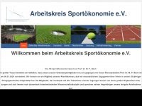 arbeitskreis-sportoekonomie.de Webseite Vorschau