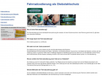 fahrradcodierung.com Webseite Vorschau