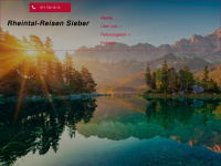 sieber-reisen.ch Webseite Vorschau