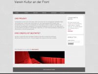 kulturfront.ch Webseite Vorschau