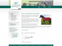 buckenthals-horse-blankets.com Webseite Vorschau