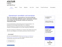 kulturlobby-winterthur.ch Webseite Vorschau