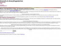 amaryllis-pflege.de Webseite Vorschau