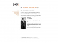 pepr.ch Webseite Vorschau