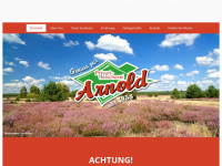 privatfleischerei-arnold.de Webseite Vorschau
