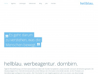 hellblau.com Webseite Vorschau