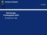 ramminger-fruehlingsfest.de Webseite Vorschau