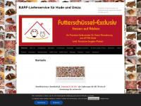 futterschuessel-exclusiv.de Webseite Vorschau