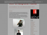 wortundklangkunstfestival.blogspot.com Webseite Vorschau