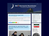 sternwarte-nms.de Webseite Vorschau