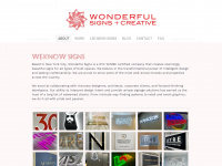wonderfulsigns.com Webseite Vorschau
