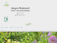 kruemmel-garten.de Webseite Vorschau
