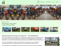 zweiradmuseum-mv.de Webseite Vorschau