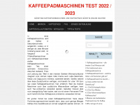 kaffeepadmaschinen24.de Webseite Vorschau