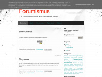 forumismus.blogspot.com Webseite Vorschau