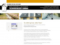 schwenger-bau.de Webseite Vorschau