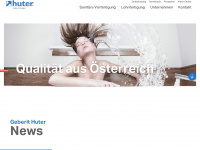 huter.at Webseite Vorschau