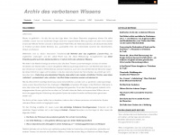 verbotenesarchiv.wordpress.com Webseite Vorschau