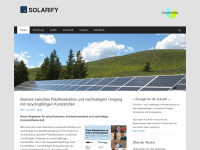 solarify.eu Webseite Vorschau