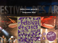 festivaldesarcs.ch Webseite Vorschau