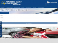 automobile-kraemer.de Webseite Vorschau