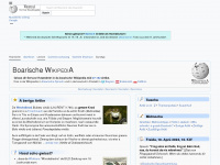 bar.wikipedia.org Webseite Vorschau