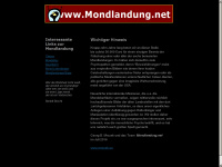 mondlandung.net Webseite Vorschau