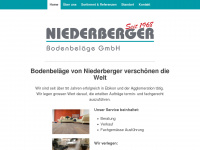 niederberger-bodenbelaege.ch Webseite Vorschau